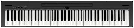 Yamaha P225B  88 Key Weighted Action Digital Piano with Power Supply and Sustain Pedal  Black  P225B 
