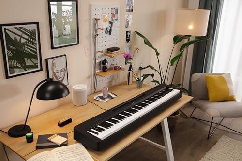 Yamaha P225B  88 Key Weighted Action Digital Piano with Power Supply and Sustain Pedal  Black  P225B 