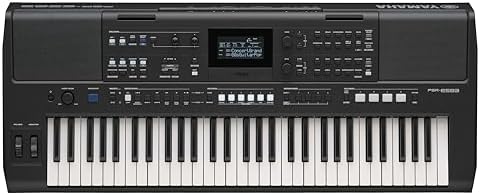 Yamaha PSR E583  61 Key Touch Sensitive Portable Keyboard with Premium Sound  Music Rest and Power Adapter
