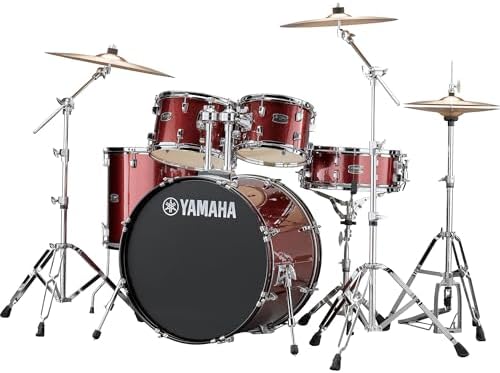 Yamaha Rydeen 5pc Shell Pack with 22 Bass Drum  Burgundy Glitter