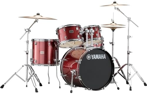 Yamaha Rydeen 5pc Shell Pack with 22 Bass Drum  Burgundy Glitter