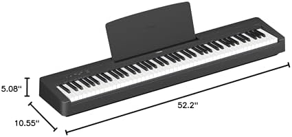 Yamaha Weighted Action 88 Key Digital Piano   Includes Power Adapter and Sustain Foot Switch