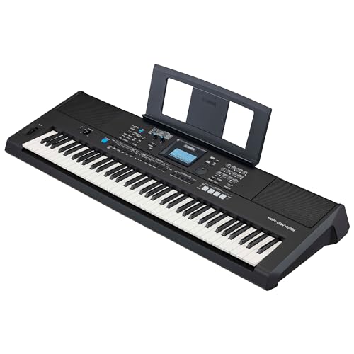 Yamaha  76 Key Touch Sensitive Advanced Portable Keyboard  with Pro Quality Sound  Music Rest  and Power Adapter   PSREW425 