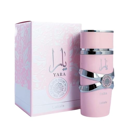 Yara Eau De Parfum Rosa 3.4 fl oz (3.4 fl oz) para fragancia femenina de larga duración