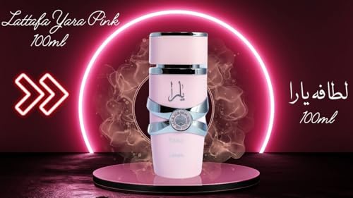 Yara Eau De Parfum Rosa 3.4 fl oz (3.4 fl oz) para fragancia femenina de larga duración