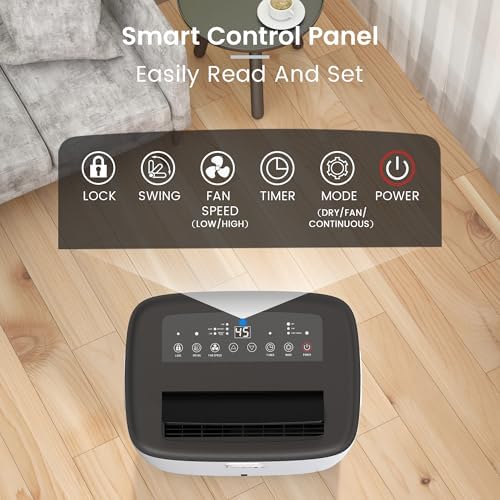Yaufey 150 Pints Dehumidifier for Home  Basement and Large Room up to 7000 Sq  Ft   with Drain Hose  Timer  Intelligent Humidity Control and Large Water Tank