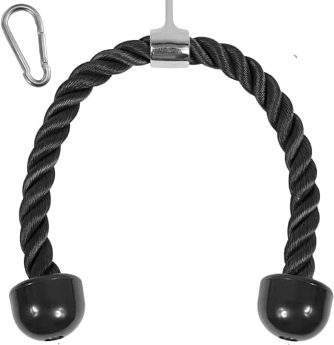Yes4All Cable Machine Attachment  Row Handles  Tricep Rope  Straight Bar  V Bar  LAT Pulldown Accessories Load 880 LB for Home Gym