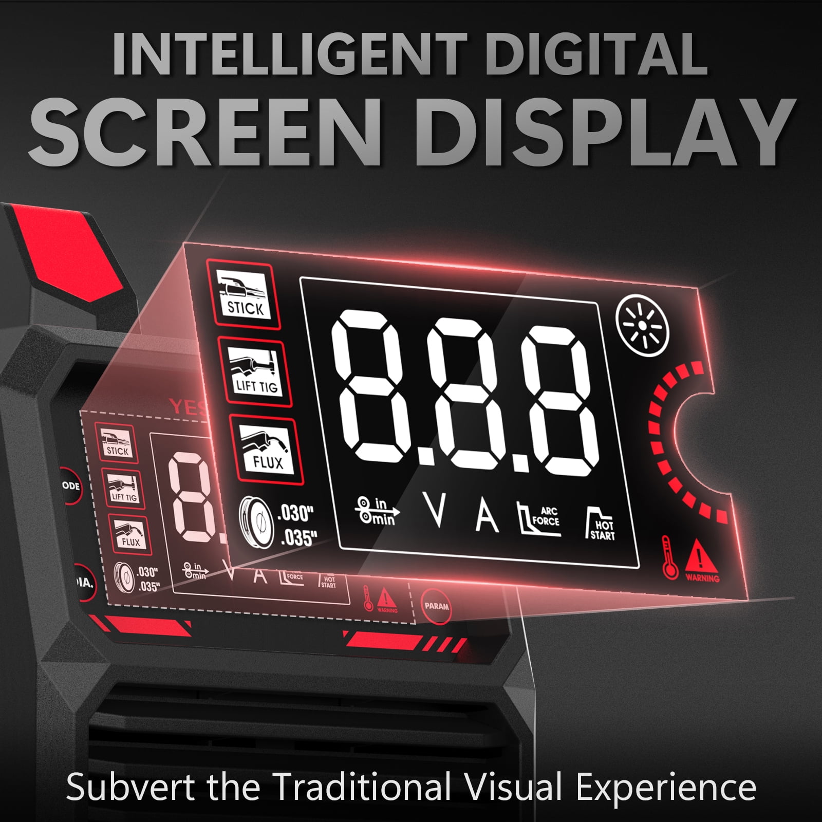 YesWelder 135Amp MIG/Stick 2 in 1 Inverter Welder with Flux Core Gasless  Black