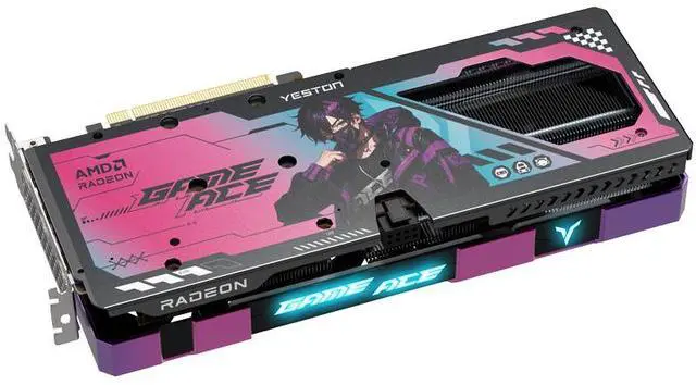 Yeston ACE Radeon RX9060XT 16G GDDR6 Desktop computer PC Video Graphics Cards support PCI Express 5 0 2 DP 1 HDMI compatible ARGB graphics card
