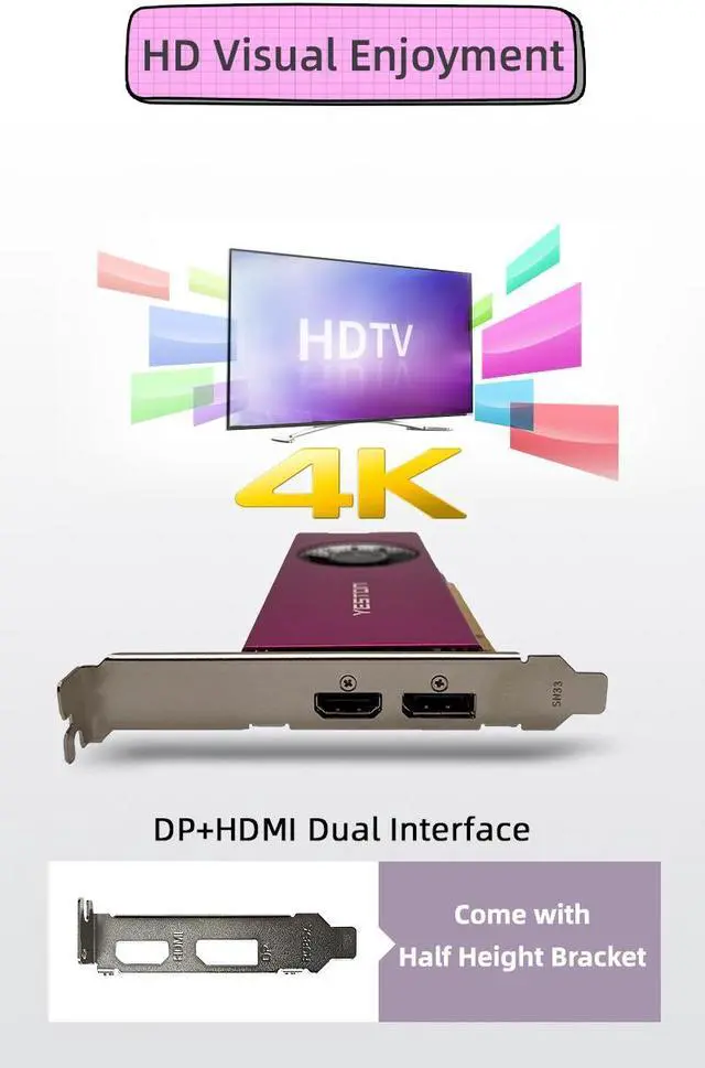 Yeston GeForce RTX 3050 6GB GDDR6 LP Graphics cards pci express 3 0 video cards Desktop computer PC video gaming graphics card RTX3050   6GD6 LP