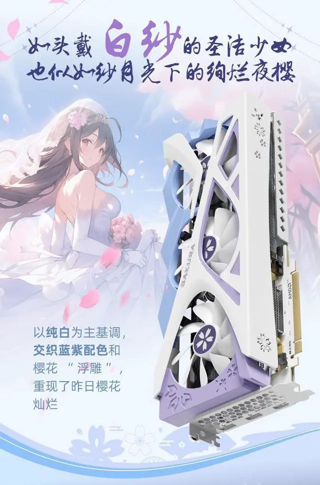 Yeston Sakura Radeon RX 9060 XT 16G GDDR6 128bit video cards Desktop Computer PC Graphics Card
