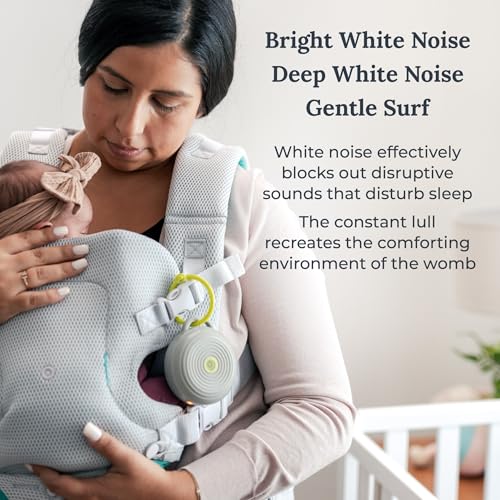 Yogasleep Hushh Portable White Noise Sound Machine for Baby  3 Soothing Natural Sounds with Volume Control  Compact Size  Noise Canceling for Sleep Aid  Office Privacy  & Meditation  Registry Gift