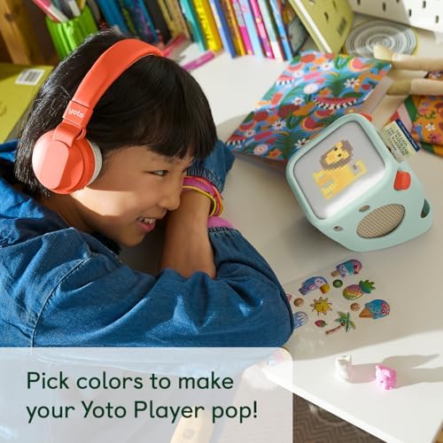 Yoto Player  3rd Gen     Adventure Jacket Frog Soup   Kids Bluetooth Audio Speaker  All in 1 Screen Free Device Plays Stories Music Podcasts Radio White Noise Thermometer Nightlight Ok to Wake Clock