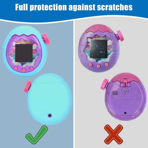 YouKnow Silicone Case for Tamagotchi Paradise Interactive Toy Digital Pet  with Screen Protector and Wrist Strap  Blue