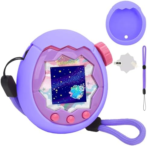 YouKnow Silicone Case for Tamagotchi Paradise Interactive Toy Digital Pet  with Screen Protector and Wrist Strap  Blue