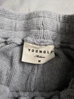 YoungLA Sweatpants Mens Size S Gray Waffle Knit Cotton Jogger Drawstring