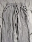 YoungLA Sweatpants Mens Size S Gray Waffle Knit Cotton Jogger Drawstring