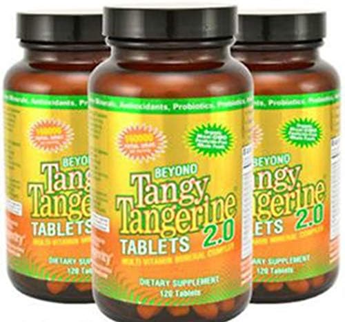 Youngevity Beyond Tangy Tangerine 2 0 Multi Vitamin & Mineral Complex   Made with Natural & Whole Foods   160 000 ORAC   120 Tablets   3 Pack