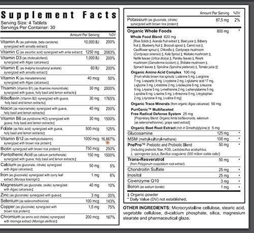 Youngevity Beyond Tangy Tangerine 2 0 Multi Vitamin & Mineral Complex   Made with Natural & Whole Foods   160 000 ORAC   120 Tablets   3 Pack