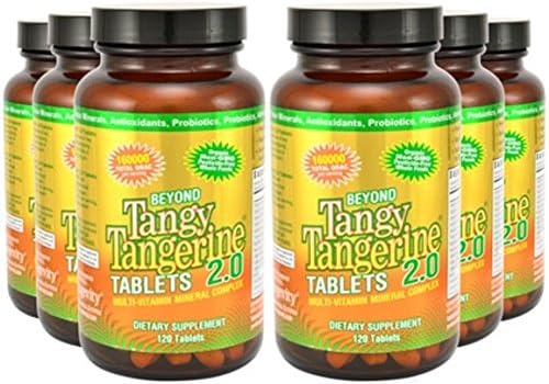 Youngevity Beyond Tangy Tangerine 2 0 Multi Vitamin & Mineral Complex   Made with Natural & Whole Foods   160 000 ORAC   120 Tablets   3 Pack