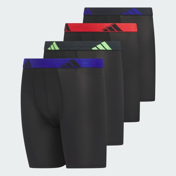 Youth Microfiber Long Boxer Briefs 4 Pack