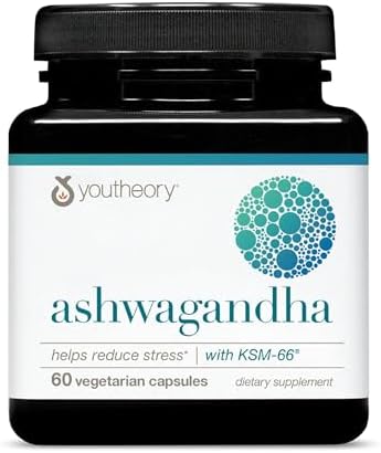 Youtheory Ashwagandha 60 unidades (1 botella)