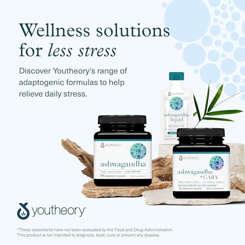 Youtheory Ashwagandha 60 unidades (1 botella)