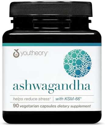 Youtheory Ashwagandha 60 unidades (1 botella)