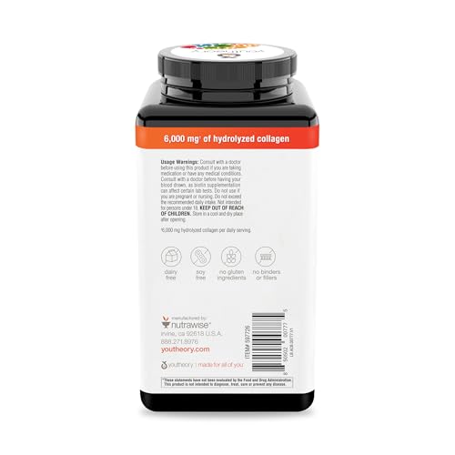 Youtheory Collagen Advanced Formula with Biotin  390 Count  Pack of 1