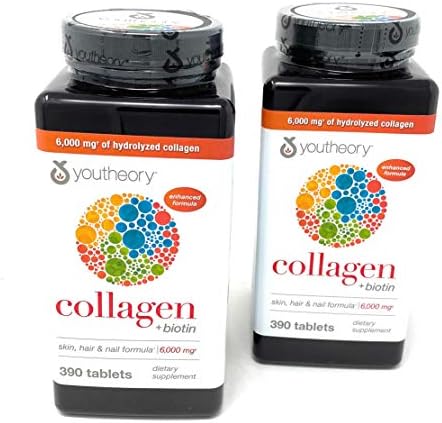 Youtheory Collagen Advanced Formula Tablets   390 ct  2 Pack for 780 Ct 