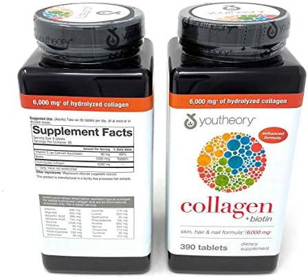 Youtheory Collagen Advanced Formula Tablets   390 ct  2 Pack for 780 Ct 
