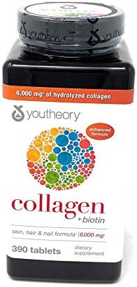 Youtheory Collagen Advanced Formula Tablets   390 ct  3 Pack for Total of 1170 Tablets 