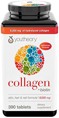 Youtheory Collagen Advanced Formula Tablets   390 ct  3 Pack for Total of 1170 Tablets 