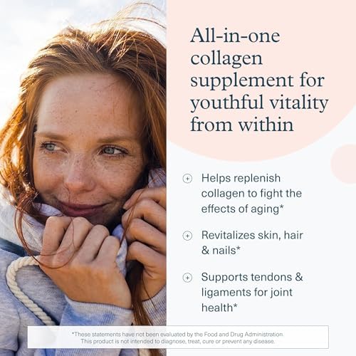 Colágeno + biotina - Suplemento avanzado de colágeno - con péptidos hidrolizados, vitamina C y vitamina B - Apoya el crecimiento del cabello, la salud de las uñas y la piel - 390 tabletas