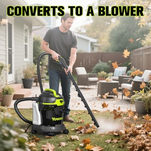 Yowmoft Extractor Vacuum Car Detailing  4 Gallon Car shampooer Interior Cleaner  5 5 Peak HP Wet Dry Upholstery Shampoo Vacuum Cleaner  3 in 1 Carpet Extractor for Home/Shop