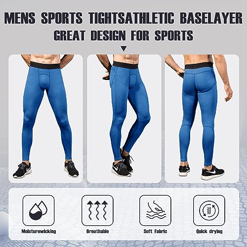 Yuerlian Mens Compression Pants Athletic Base Layer Tights Leggings for Workout Running Sport Gym Yoga