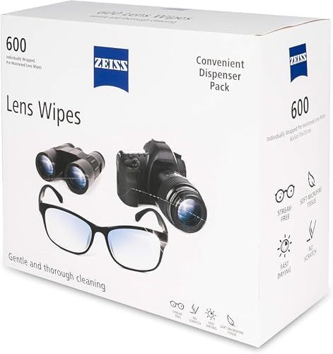 ZEISS Pre Moistened Lens Cleaning Wipes  600 Count