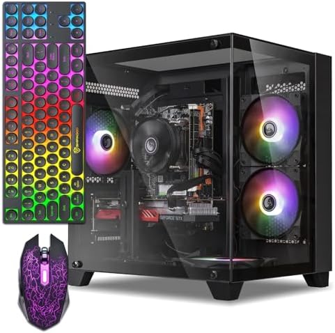 ZER LON Gaming PC Desktop Computer  AMD Ryzen 5 5500 up to 4 2GHz  GTX 1660S 6G GDDR6  16G DDR4 RAM  512GB SSD  WiFi 5 0  Prebuilt Gaming PC Tower Computer