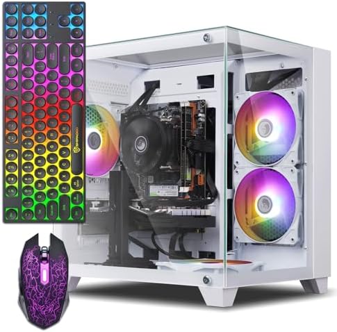ZER LON Gaming PC Desktop Computer  AMD Ryzen 5 5500 up to 4 2GHz  GTX 1660S 6G GDDR6  16G DDR4 RAM  512GB SSD  WiFi 5 0  Prebuilt Gaming PC Tower Computer