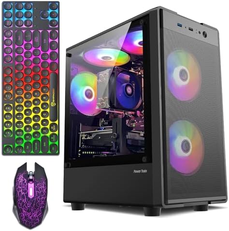 ZER LON Gaming PC Desktop Computer  AMD Ryzen 5 5500 up to 4 2GHz  GTX 1660S 6G GDDR6  16G DDR4 RAM  512GB SSD  WiFi 5 0  Prebuilt Gaming PC Tower Computer