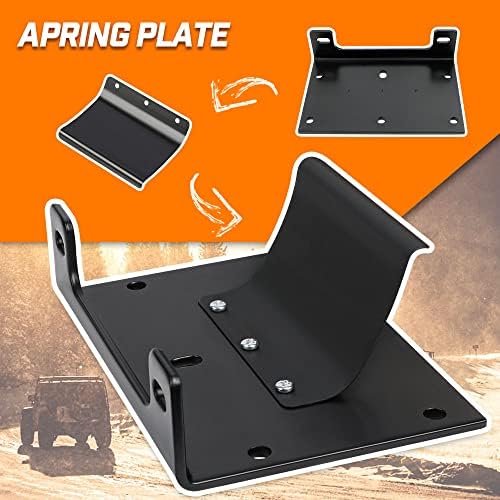 Cabrestante eléctrico IP67 impermeable de 6000 libras para remolques UTV ATV, cabrestante de 12 voltios con cuerda sintética, Hawse Fairlead, control remoto inalámbrico de mano y control con cable