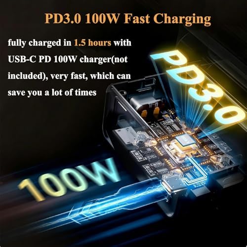 ZGCINE V Mount Battery V99 Pro  14 8V 6400mAh 94 72Wh Mini V Mount Battery with PD100W Fast Charging  D Tap/Dual USB C/BP/Dual DC Ports/OLED Screen for Camera  Camcorder  Phone  Monitor  Video Light