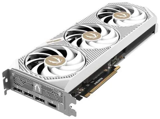 ZOTAC AMP GeForce RTX 5070 12GB 192 Bit GDDR7 PCI Express 5 0 x16 Graphics Card RTX 5070 AMP White Edition ZT B50700FQ 10P