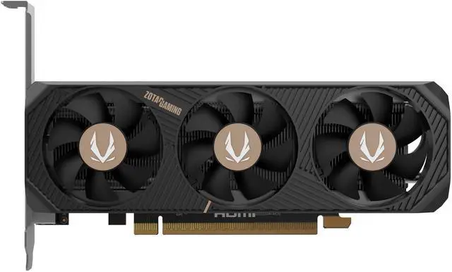 ZOTAC GAMING GeForce RTX 5060 Low Profile DLSS 4 8GB GDDR7 128 bit 28 Gbps PCIE 5 0 Gaming Graphics Card  SFF ready low profile compact card  ZT B50600L 10L
