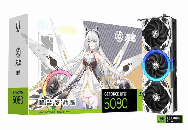ZOTAC GAMING GeForce RTX 5080 APOCALYPSE OC DLSS 4 16GB GDDR7 256 bit 30 Gbps PCIE 5 0 Gaming Graphics Card  IceStorm 3 0 Advanced Cooling  SPECTRA 2 0 ARGB Lighting  ZT B50800C 10P
