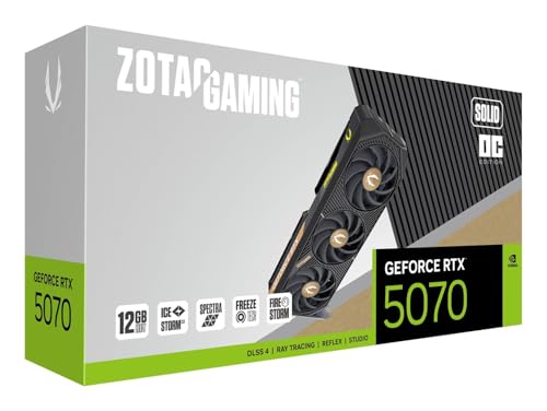 ZOTAC GPU GEFORCE 5070 Solid OC 12GB 192BITS GDDR7 - ZT-B50700J-10P