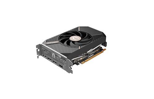 ZOTAC Gaming GeForce RTX 5060 Solo DLSS 4 8GB GDDR7 128 bit 28 Gbps PCIE 5 0 Gaming Graphics Card  SFF Ready Ultra Compact Card  ZT B50600G 10L