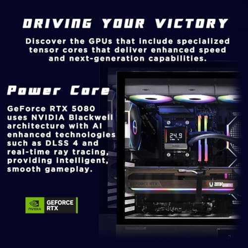 PRODUCTO AGOTADO - ZOTAC Gaming GeForce RTX 5080 Solid OC White Edition DLSS 4 16GB GDDR7 256 bit 30 Gbps PCIE 5 0 Gaming Graphics Card  IceStorm 3 0 Advanced Cooling  Spectra 2 0 ARGB Lighting  ZT B50800Q 10P