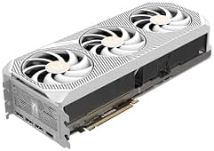 ZOTAC Gaming GeForce RTX 5080 Solid OC White Edition DLSS 4 16GB GDDR7 256-bit 30 Gbps PCIE 5.0 Tarjeta gráfica para juegos, refrigeración avanzada IceStorm 3.0, iluminación Spectra 2.0 ARGB,