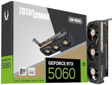 ZOTAC Gaming GeForce RTX 5060 AMP DLSS 4 8GB GDDR7 128-bit 28 Gbps PCIE 5.0 Tarjeta gráfica para juegos, enfriamiento IceStorm 2.0, ZT-B50600F-10M